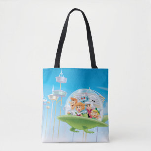 The Jetsons   The Family Flying Car Tote Bag
