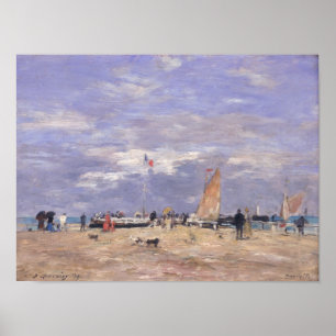 The Jetty at Deauville, 1869 Poster