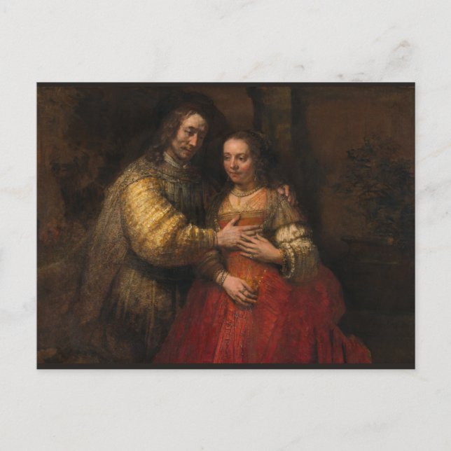 The Jewish Bride by Rembrandt van Rijn Postcard (Front)