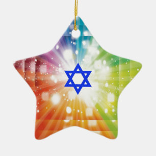 The Jewish burst of lights. Ceramic Ornament