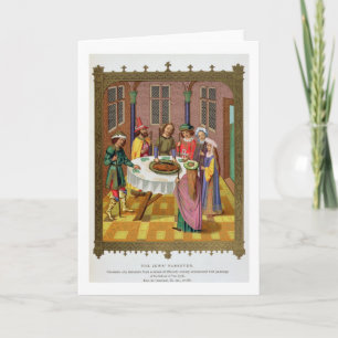 The Jews' Passover, facsimile of a 15th century mi Card