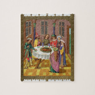 The Jews' Passover, facsimile of a 15th century mi Jigsaw Puzzle