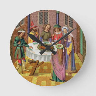 The Jews' Passover, facsimile of a 15th century mi Round Clock