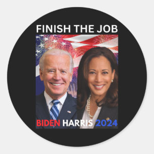 The Job-biden Harris 2024 Political Tee Democrats Classic Round Sticker