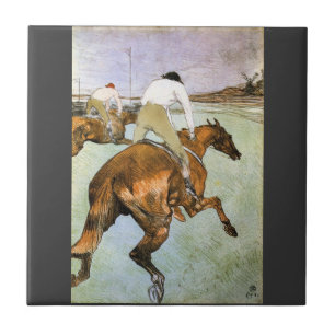 The Jockey 2 by Toulouse-Lautrec Ceramic Tile
