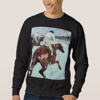 The Jockey drawing by Henri de Toulouse-Lautrec Sweatshirt