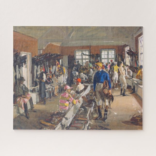 The Jockeys' Dressing Room at Ascot Racecourse Jigsaw Puzzle (Horizontal)