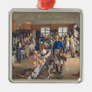 The Jockeys' Dressing Room at Ascot Racecourse Metal Ornament