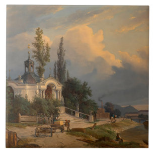 The Johannes Nepomuk Chapel on the Schanzel Ceramic Tile