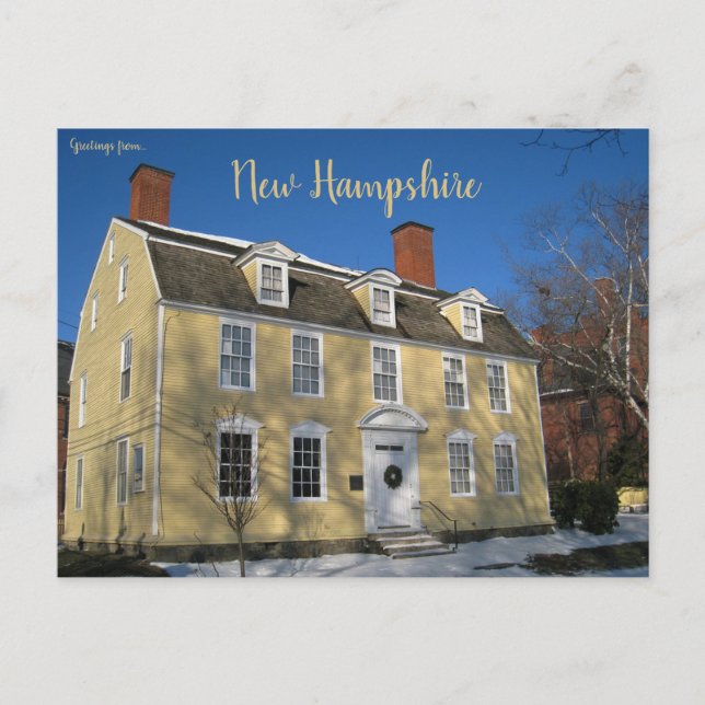 The John Paul Jones House Portsmouth New Hampshire Postcard (Front)