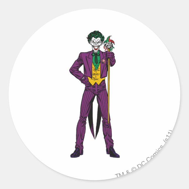 The Joker Classic Stance Classic Round Sticker (Front)
