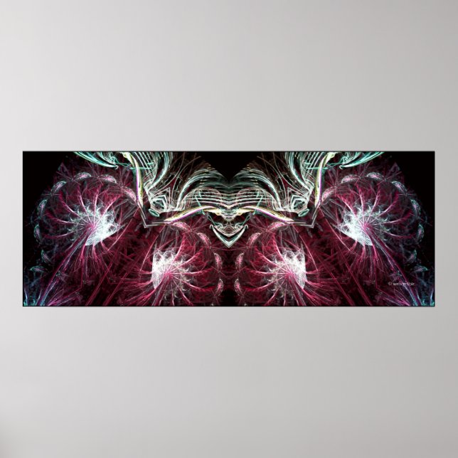 The Joker Fractal Art Poster (Front)