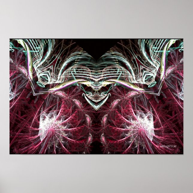 The Joker Fractal Art Poster (Front)