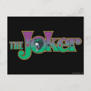 The Joker Name Logo Postcard