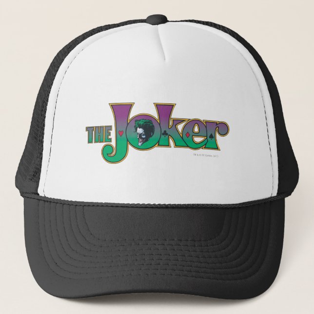 The Joker Name Logo Trucker Hat (Front)