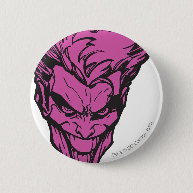 The Joker Pink 6 Cm Round Badge (Front)
