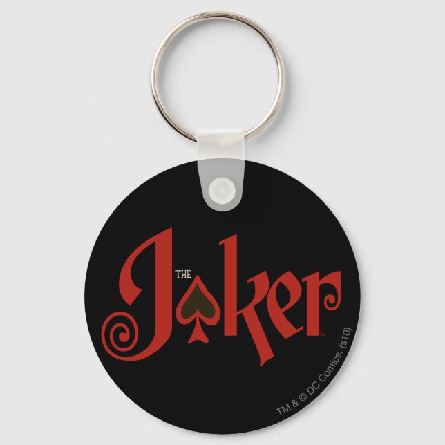 The Joker Playing Card Logo Key Ring (Front)