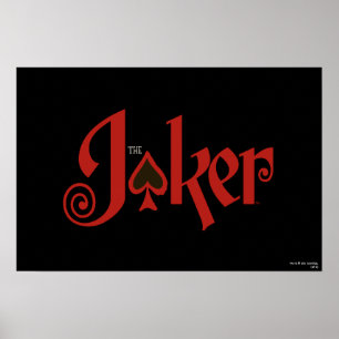 The Joker Playing Card Logo Poster