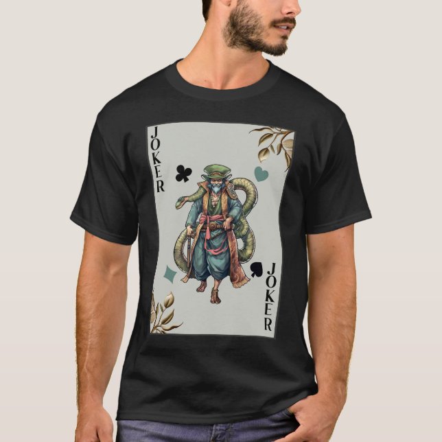 "The Joker's Leafy Serpent" T-Shirt (Front)