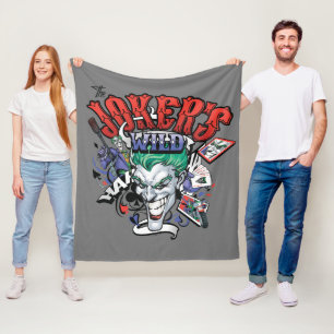 The Joker's Wild Fleece Blanket
