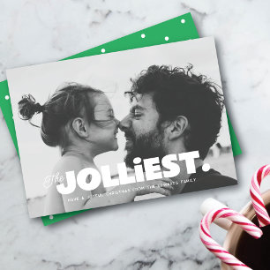 The Jolliest One Photo Christmas Greeting Card