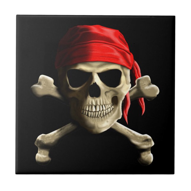The Jolly Roger Ceramic Tile (Front)