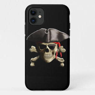 The Jolly Roger Pirate Skull iPhone 11 Case