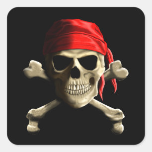 The Jolly Roger Square Sticker