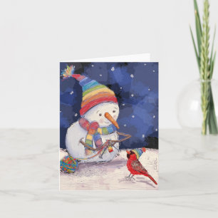 The Jolly Snowperson Holiday Card