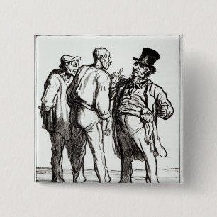 The Journal 'Le Charivari' 15 Cm Square Badge
