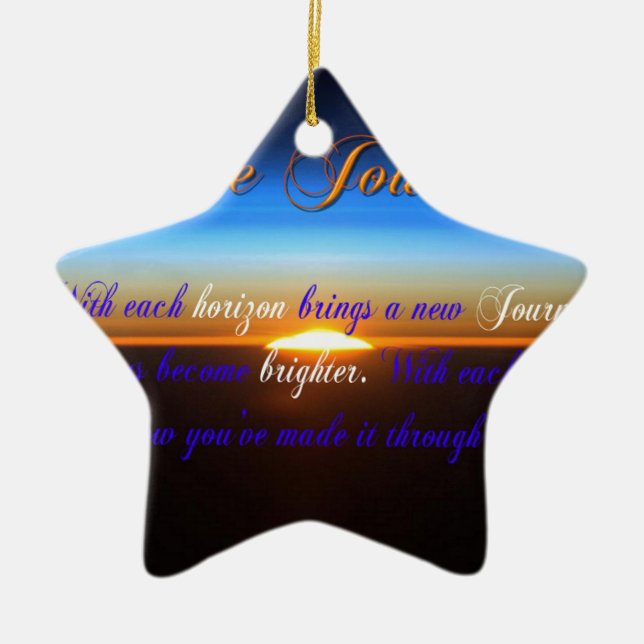 The Journey Ceramic Ornament (Front)