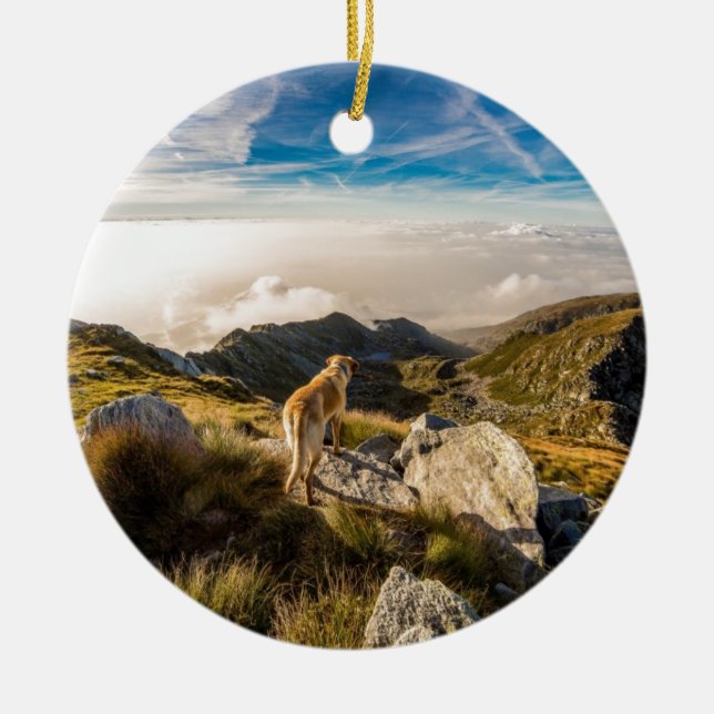 The journey ceramic tree decoration (Front)