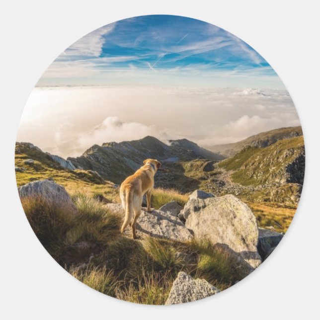 The journey classic round sticker (Front)