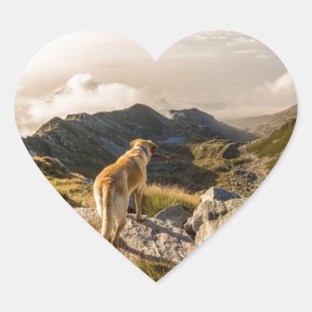 The journey heart sticker (Front)