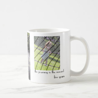 the journey is the reward - live yours coffee mug