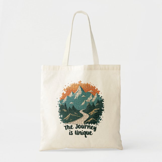 The Journey is Unique Tote Bag (Front)