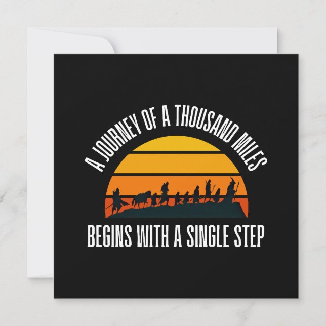 The Journey of a Thousand Miles Begins with a Sing (Front)