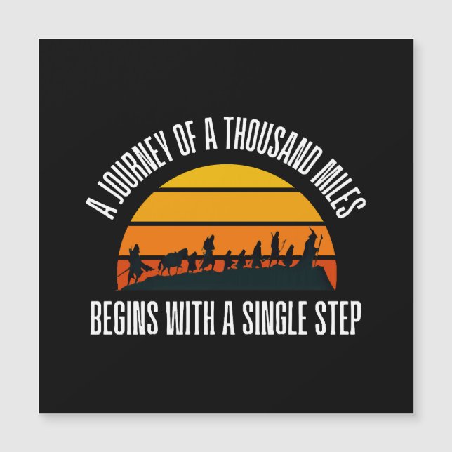 The Journey of a Thousand Miles Begins with a Sing (Front)