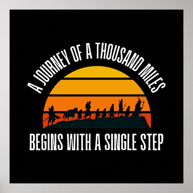 The Journey of a Thousand Miles Begins with a Sing Poster (Front)