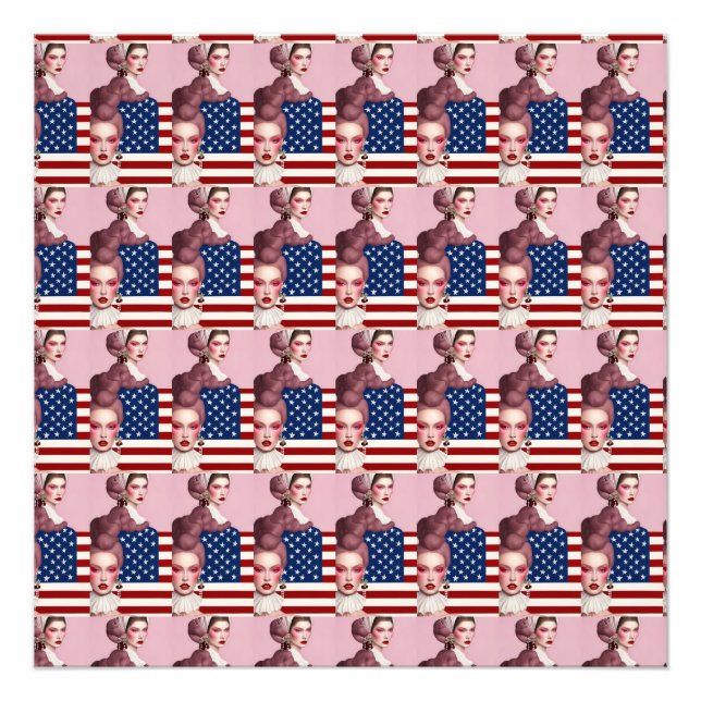 The Journey of the American Flag: A Visual Story  Photo Print (Front)