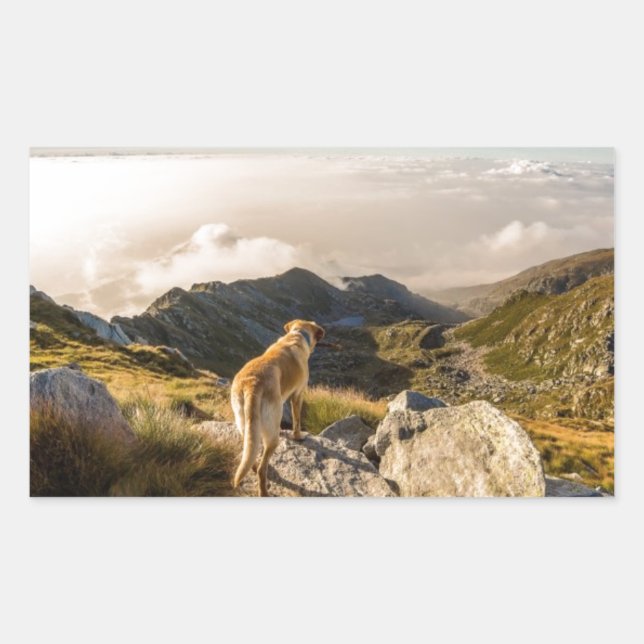 The journey rectangular sticker (Front)