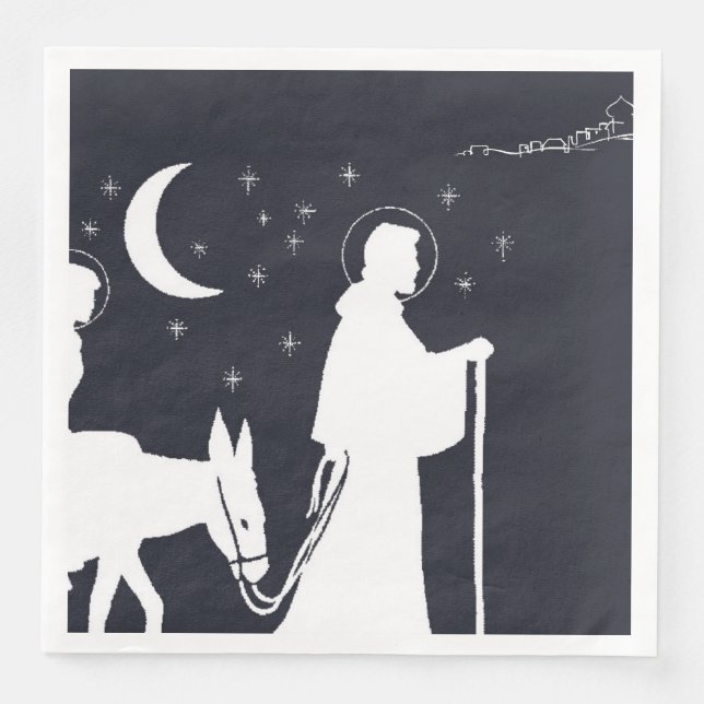 The Journey To Bethlehem Napkin (Front)