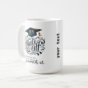The journey was long coffee mug