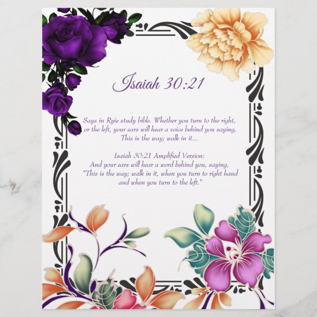 The Journey writings personalised paper (Front)