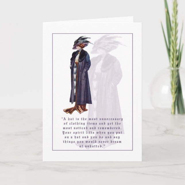 The Joy of a Hat Greeting Card (Front)