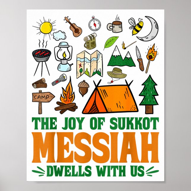 The Joy Of Sukkot Messiah Dwells With Us Jewish Ho Poster (Front)