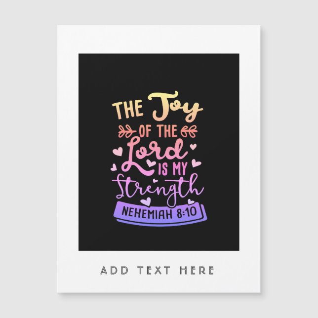 The Joy Of The Lord Is My Strength Personalised (Front)