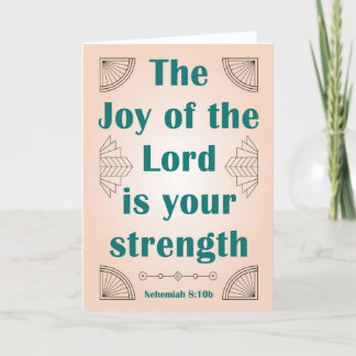 The Joy of the Lord is Your Strength ArtDeco Card