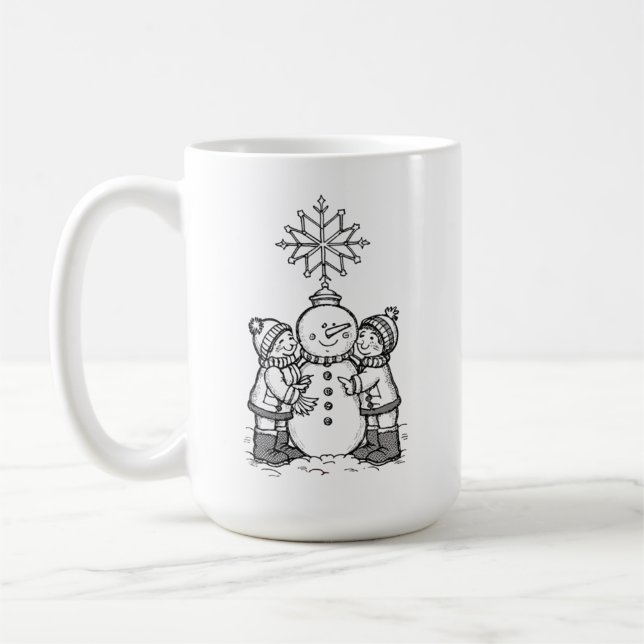 The joy of the snowman coffee mug (Left)