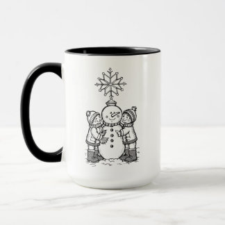 The joy of the snowman mug